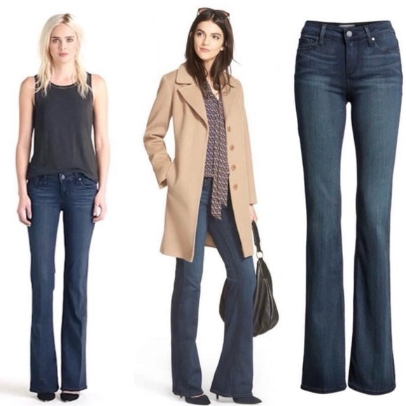 COPY - PAIGE SKYLINE BOOT MID RISE BOOT LEG JEANS SZ 26 - Picture 16 of 16